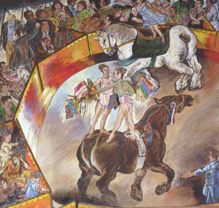 Acrobats on a Horse Picture
