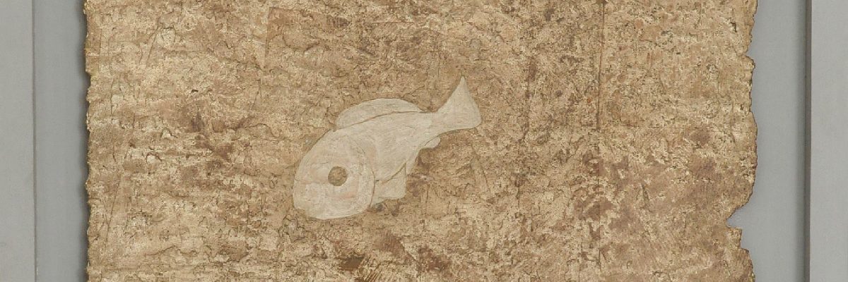 Ben Dov, White FishFlag on a Silver Platter, 2011, oil & silver leaf on composite materials, 40x40cm w