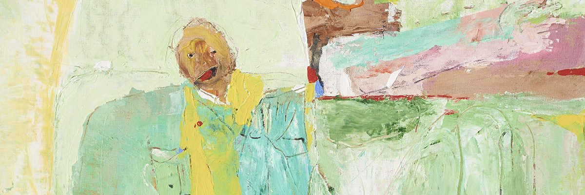 Figures, oil on canvas, 119x80cm unstreched w