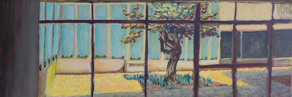 Israel Museum (Atrium), 2024, oil on canvas, 60x100cm w