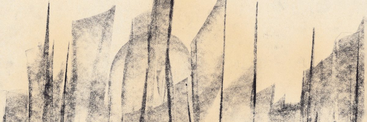 Malachi - Arnold Schoenbergs Jacob’s Ladder, c.1963, charcoal on paper, 32×21cm w