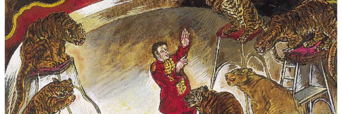 מורנו, קרקס, שמן על בד